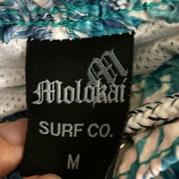 MOLOKAI SURF CO. MENS TROPICAL SWIMMING TRUNKS, MEDIUM - Picture 4 of 4